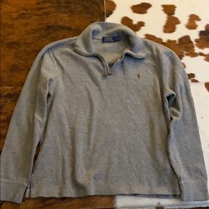Men’s Polo Zip Pullover Sweater